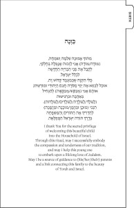 Kavanah for Birth Chapter