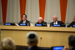 Rabbi Joshua Stanton at IJCIC Meeting at the UN. Photo by Dov Lenchevsky